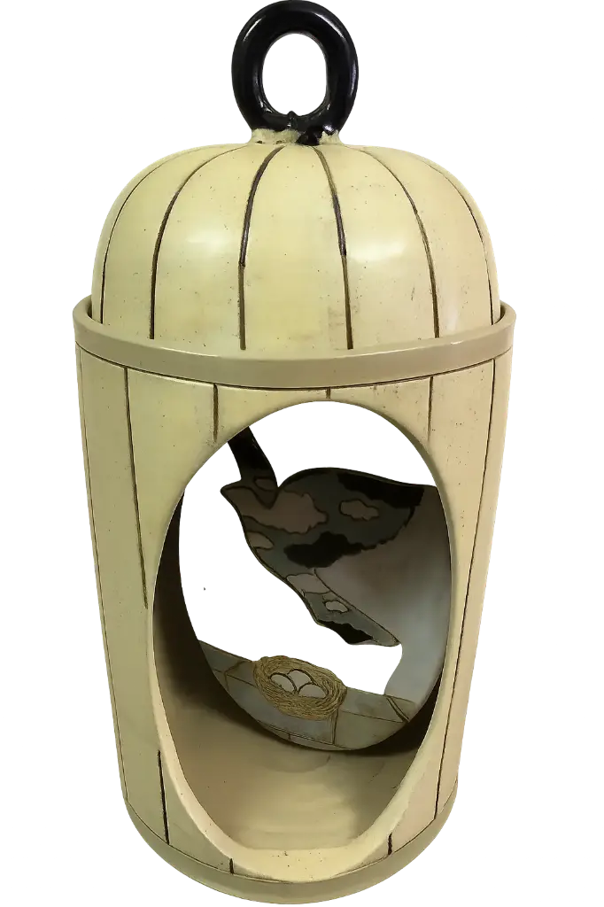 Lampe cage oiseau