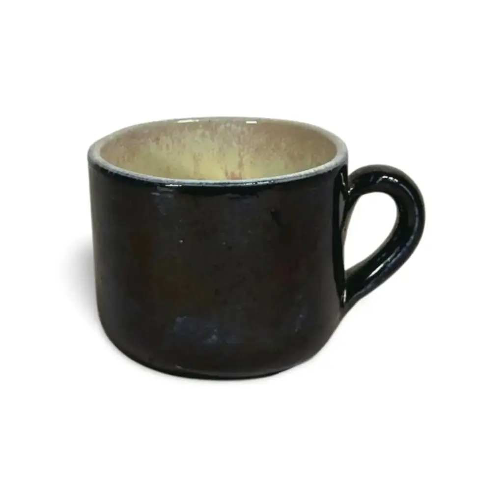Tasse noire nacrée